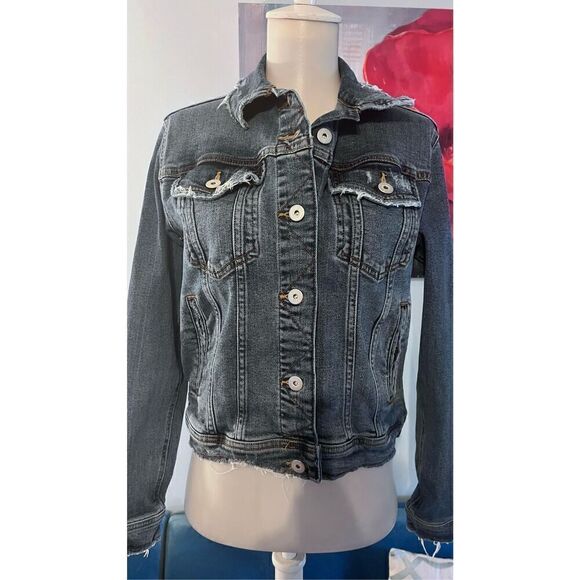 ZARA JEAN JACKET WOMENS SIZE M - Picture 4 of 10